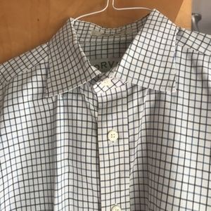 Orvis Sporting Collection~Blue/Black Check Oxford Button Cotton Shirt~Men’s M-